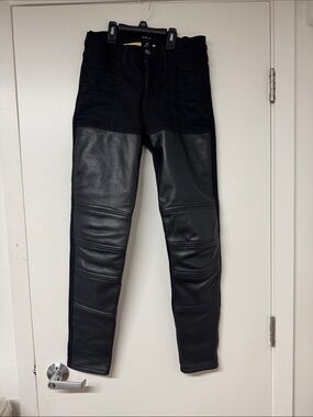 ATWYLD Woman’s Black Motorcycle Jeans - Slim Fit
